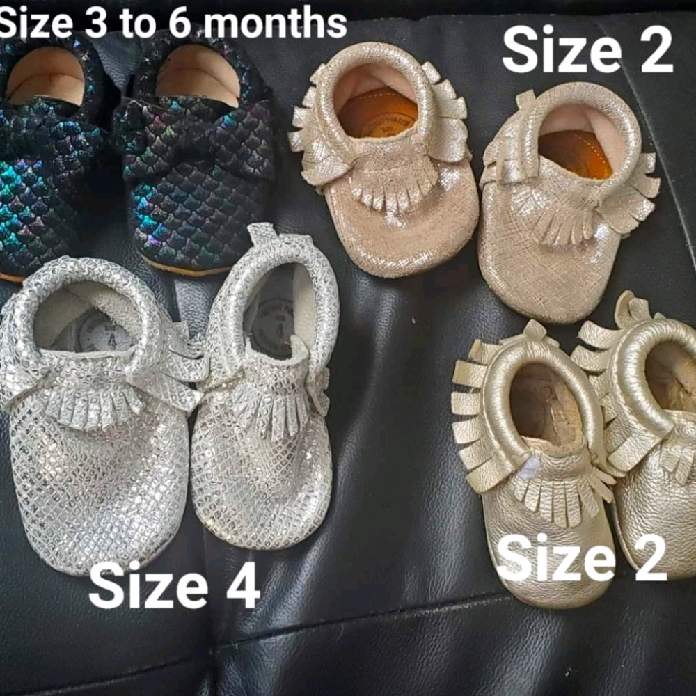 Freshly picked infant shoes